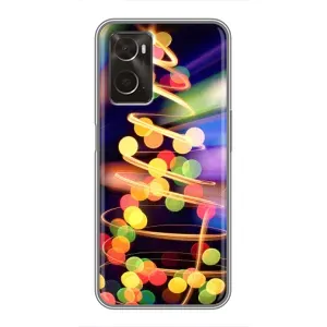 Чохол новорічна ялинка на Oppo A96 (Гірлянди)