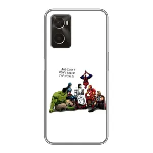 Чехлы для Oppo A96 (Для Христиан) (Иисус супергерой)