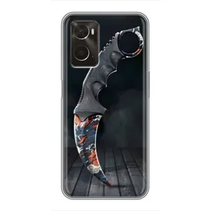 Чехол с рисунком «Кинжал КС ГО» для OPPO A96