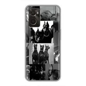 Чохол ДОБЕРМАН для Oppo A96 (Колаж Доберман)