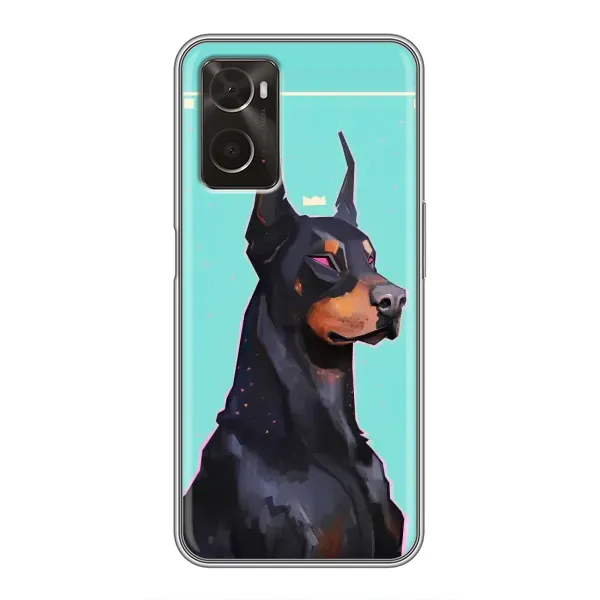 Чехол с рисунком «Король доберман» для OPPO A96