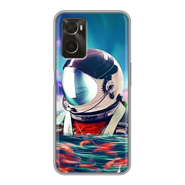 Чехол с рисунком «Космонавт в воде» для OPPO A96 Чехол с рисунком «Космонавт в воде» для OPPO A96