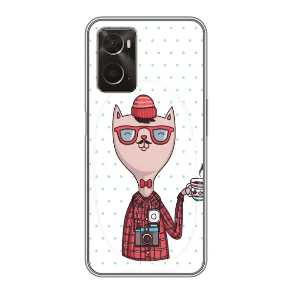 Чехол с рисунком «Кот аристократ» для OPPO A96 Чехол с рисунком «Кот аристократ» для OPPO A96