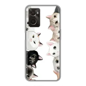 Силіконовий чохол з котиком для Oppo A96 (Коти)