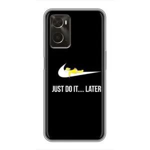 Силиконовый Чехол на Oppo A96 с картинкой Nike (Later)
