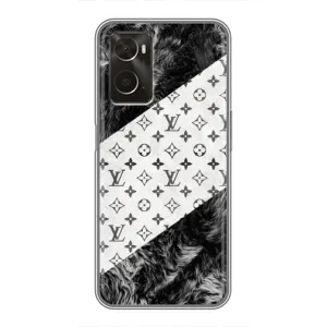 Чехол Стиль Louis Vuitton на Oppo A96 (LV на белом)
