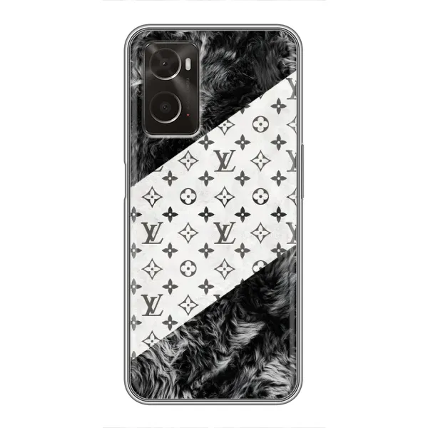 Чехол с рисунком «LV на белом» для OPPO A96