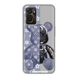 Силиконовый чехол для Oppo A96 (Медведь Louis Vuitton)