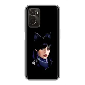 Чехлы с принтом Уэнсдей на Oppo A96 (Милая Уэнсдей)