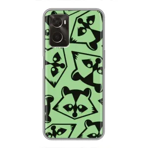 Силіконовий Чохол з Энотами на Oppo A96 (Мордочки Єнота)