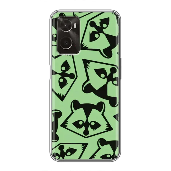 Чехол с рисунком «Мордочки Енота» для OPPO A96 Чехол с рисунком «Мордочки Енота» для OPPO A96