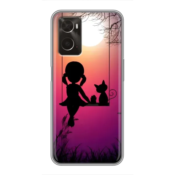 Чехол с рисунком «На качели» для OPPO A96 Чехол с рисунком «На качели» для OPPO A96