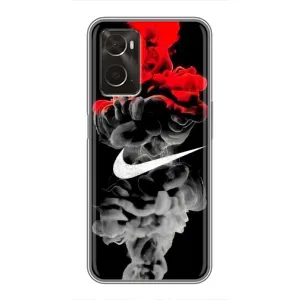 Силиконовый Чехол на Oppo A96 с картинкой Nike (Nike дым)