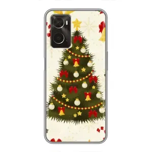 Чохол новорічна ялинка на Oppo A96 (Новорічний принт)