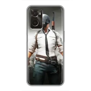 Чохол з картинкою "Герой Pubg" на Oppo A96 (Пабг)