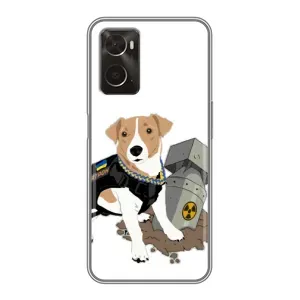 Чехол с принтом Собаки Патрон для Oppo A96 (Пёс Патрон с ракетой)