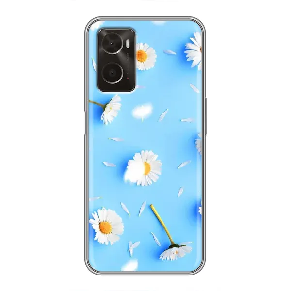 Чехол с рисунком «ромашки на голубом» для OPPO A96