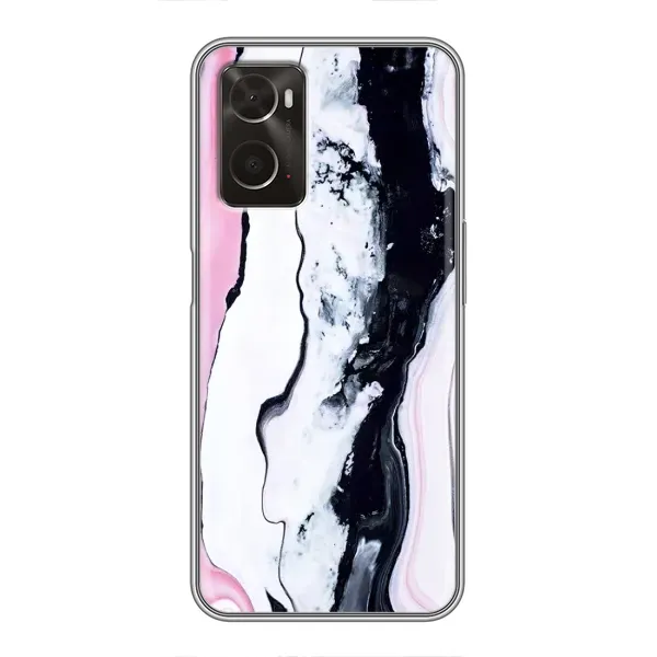 Чехол с рисунком «Розовый мрамор» для OPPO A96
