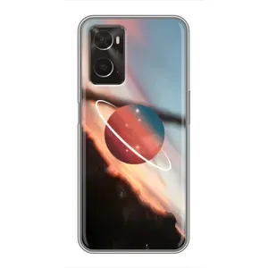 Чохол (ТПУ) з планетами на Oppo A96 (Сатурн)