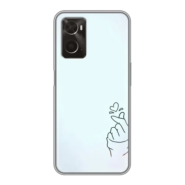 Чехол с рисунком «Сердце на голубом» для OPPO A96 Чехол с рисунком «Сердце на голубом» для OPPO A96