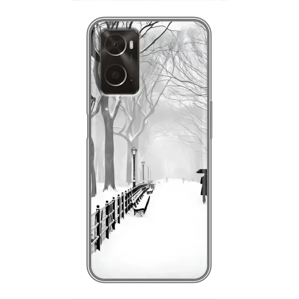 Чехол с рисунком «Снегом замело» для OPPO A96
