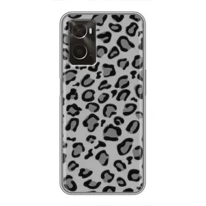 Чохол з леопардовим принтом на Oppo A96 (Темний леопард)