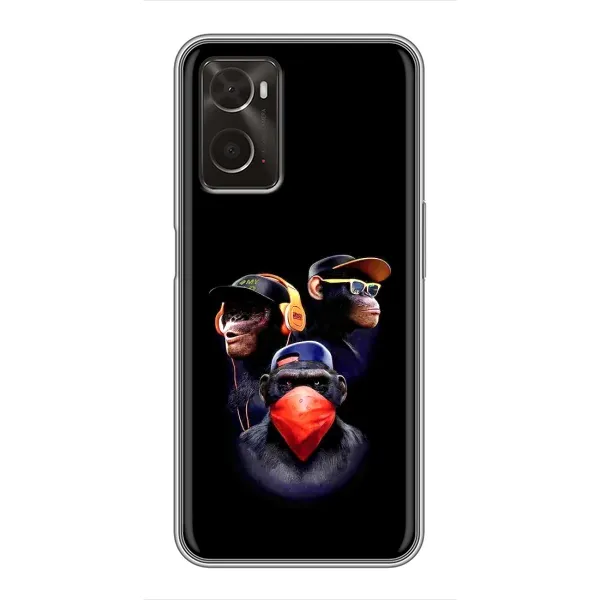 Чехол с рисунком «Три обезьяны» для OPPO A96 Чехол с рисунком «Три обезьяны» для OPPO A96