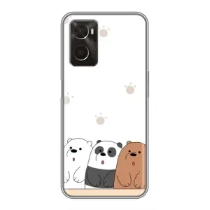 Чохли з зображенням різних тварин на Oppo A96 (Здивовані ведмедики)
