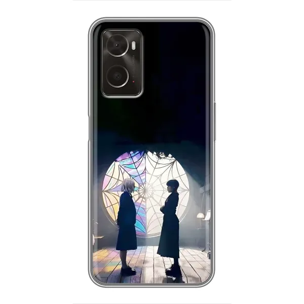 Чехол с рисунком «Уэнсдей и Энди» для OPPO A96