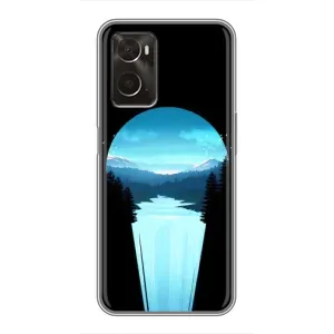 Літній Чохол на Oppo A96 (Синій Водоспад)
