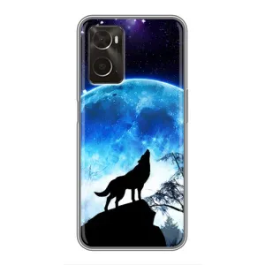 Чохол з Вовком на Oppo A96 (Виє на місяць)
