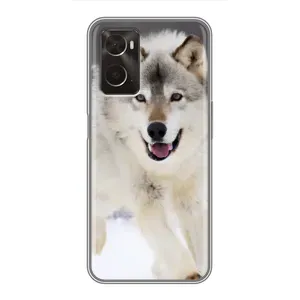 Чохол з Вовком на Oppo A96 (Вовк біжить по снігу)