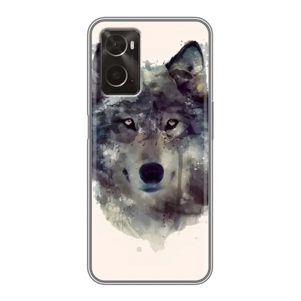 Чехол с рисунком «Волк» для OPPO A96