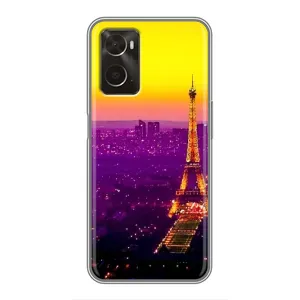 Чехол с Эйфелевой башней на Oppo A96 (Яркая башня)