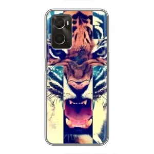 Чохли з зображенням різних тварин на Oppo A96 (Яскравий Тигр)