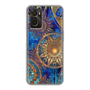 Чехлы со смыслом для Oppo A96 (Золотые узоры)