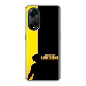 Чехол (TPU) с картинкой "Лого Пабг" на Оппо А98 (Battlegrounds)