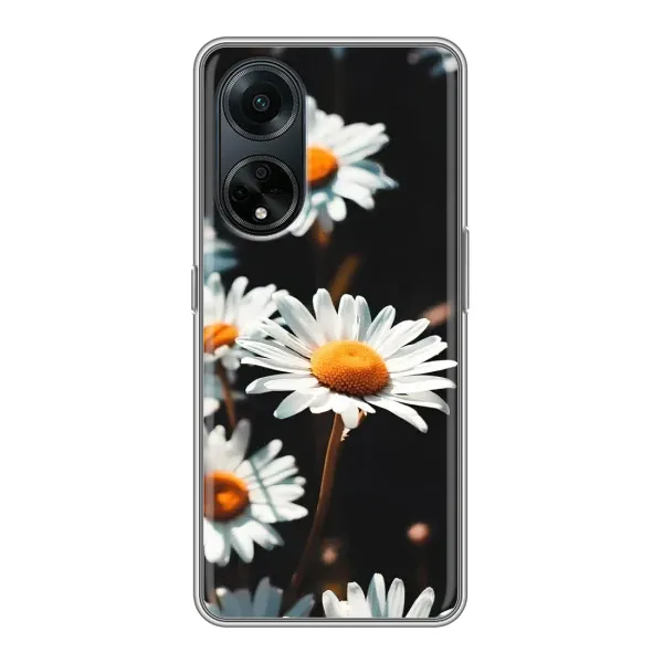 Чехол с рисунком «Белые ромашки» для OPPO A98 Чехол с рисунком «Белые ромашки» для OPPO A98