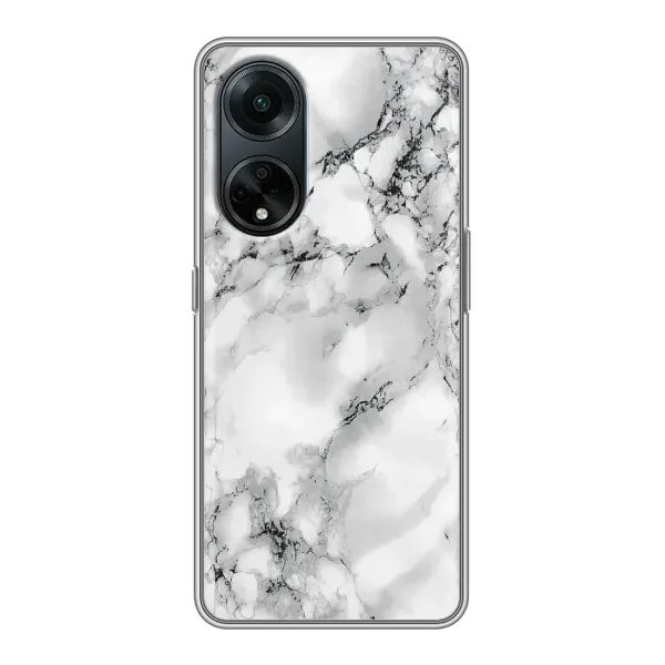 Чехол с рисунком «Белый мрамор» для OPPO A98 Чехол с рисунком «Белый мрамор» для OPPO A98