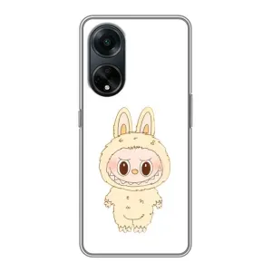Чохол з принтом Лабубу для Oppo A98 (Бежевий Лабубу)