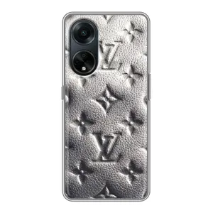 Текстурный Чехол Louis Vuitton для Оппо А98 (Бежевый ЛВ)