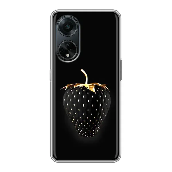 Чехол с рисунком «Чёрная клубника» для OPPO A98 Чехол с рисунком «Чёрная клубника» для OPPO A98