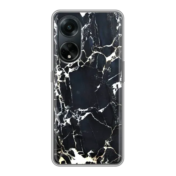 Чехол с рисунком «Чёрный мрамор» для OPPO A98 Чехол с рисунком «Чёрный мрамор» для OPPO A98