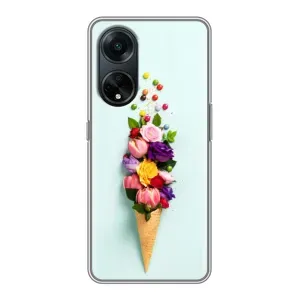 Чохли з тематикою "КВІТИ" на Oppo A98 (Квітка-морозиво)