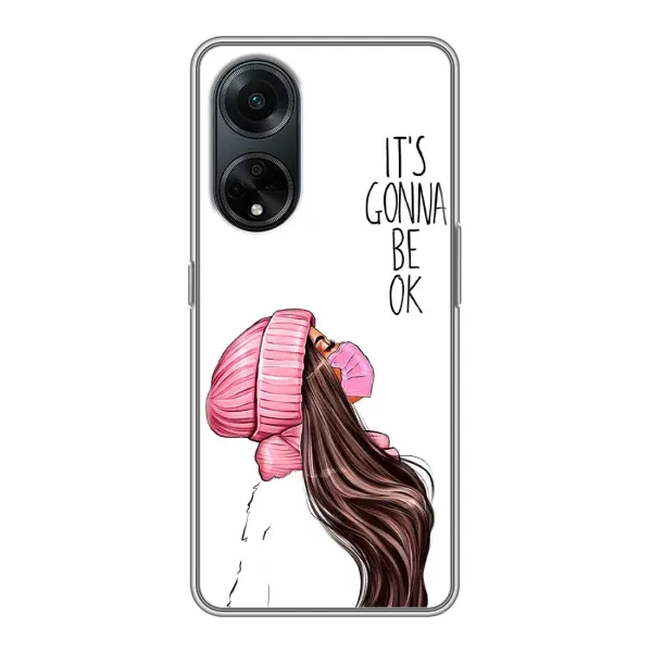 Чехол с рисунком «Девушка в маске» для OPPO A98 Чехол с рисунком «Девушка в маске» для OPPO A98
