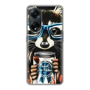Силіконовий Чохол з Энотами на Oppo A98 (Єнот в окулярах)