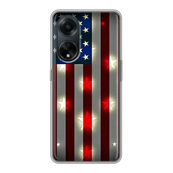 Чехол с рисунком «Флаг США 2» для OPPO A98