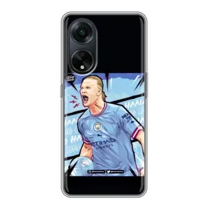 Чехлы с принтом для Oppo A98 Футболист (гол Эрлинг Холланд)