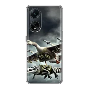 Чохол з мемами траралело тралала для Oppo A98 (Гусіні і крокоділо)