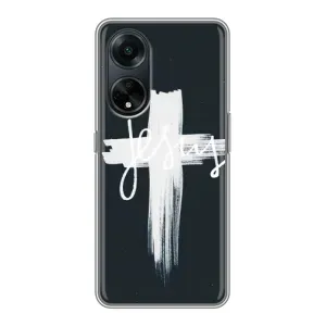 Чехлы для Оппо А98 (Крест Иисуса) (Jesus)